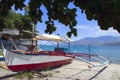 Philippines Fishing Boat on the Beach. Royalty Free Stock Photo