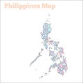 Philippines hand-drawn map.