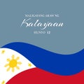 Philippines Independence Day Background Design. Vector Illustration