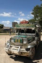 Philippines jeepney public transport coron palawan Royalty Free Stock Photo