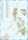 Philippines Map - Detailed Vector Illustration