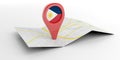 Philippines map pointer on white background. 3d illustration Royalty Free Stock Photo