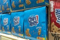 Chips Ahoy, a popular cookie brand on display at an aisle in a hypermart