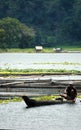 Philippines, Mindanao, Lake Sebu Fisherman Royalty Free Stock Photo