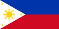 Philippines national flag. Vector illustration. Manila Royalty Free Stock Photo