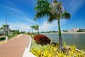 Philippines. Panay Island. Iloilo River Esplanade Royalty Free Stock Photo