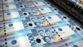 Philippines Peso money banknotes print and printing 3d illustration