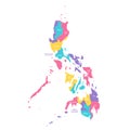 Philippines political map of administrative divisions