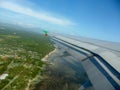 Philippines seen from a plane on the way to Manila 21.12.2012 Royalty Free Stock Photo