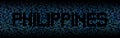 Philippines text on hex code illustration Royalty Free Stock Photo