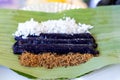 Philippines traditional street food Puto Puto bumbong