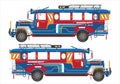 Philippines transportation Jeepney icon vector