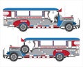 Philippines transportation Jeepney icon vector