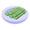 Philippines vegetal food icon isometric vector. Travel city