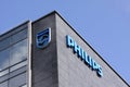 Philips company logo sign on building Royalty Free Stock Photo