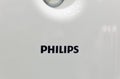 Philips logo on booth during CEE 2017 in Kiev, Ukraine.