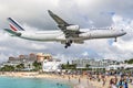 Maho Beach, Philipsburg, Sint Maarten Royalty Free Stock Photo