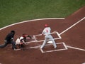 Phillies Ryan Howard swings at incoming pitch Royalty Free Stock Photo