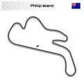 Grand prix race track for motorsport and autosport Royalty Free Stock Photo