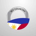 Phillipines My Country Flag badge