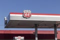 Phillips 66 gas and filling station. Phillips 66 is an American energy company and an independent oil refiner