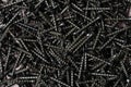 Phillips head drywall screws background Royalty Free Stock Photo