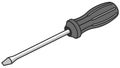 Phillips Head Screwdriver Tool, Construction Graphic, vector design Generative AI Royalty Free Stock Photo