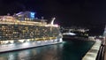 Phillipsburg St.Maarten Nov 17 2021 Royal Caribbean Cruise ship departing from the port of St.Maarten