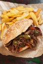 Philly beef steak sandwich Royalty Free Stock Photo