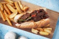 Philly beef steak sandwich Royalty Free Stock Photo