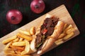 Philly beef steak sandwich Royalty Free Stock Photo