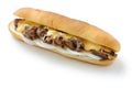 Philly cheese steak sandwich Royalty Free Stock Photo