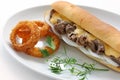 Philly cheese steak sandwich Royalty Free Stock Photo