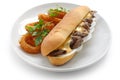 Philly cheese steak sandwich Royalty Free Stock Photo