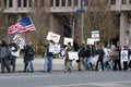 Philly Federal Reserve Protest Royalty Free Stock Photo