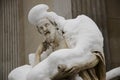 Philosopher Herodotus covered by snow Royalty Free Stock Photo