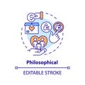 Philosophical concept icon