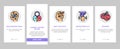 Philosophy Science Onboarding Icons Set Vector