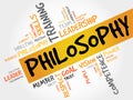 Philosophy word cloud Royalty Free Stock Photo