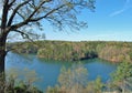 Philpott Lake in the Blue Ridge Mountains Royalty Free Stock Photo