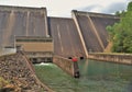 Philpott Lake and Dam in the Blue Ridge Mountains Royalty Free Stock Photo