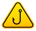 Phishing alert warning sign