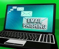 Phishing E-mail Internet Threat Protection 3d Rendering