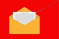 Phishing Email icon. Flat illustration of phishing Email Vector EPS