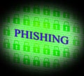 Phishing Hacked Represents Theft Hackers And Unauthorized