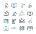 Phishing icon collection set. Vector illustration of privacy data stealing.