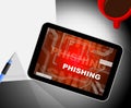 Phishing Scam Email Identity Alert 2d Illustration Royalty Free Stock Photo