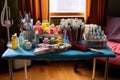 phlebotomy equipment arranged neatly on a table