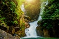 Phlio waterfall in Namtok Phlio national park Royalty Free Stock Photo