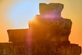 Phnom Bakheng Temple at sunset Royalty Free Stock Photo